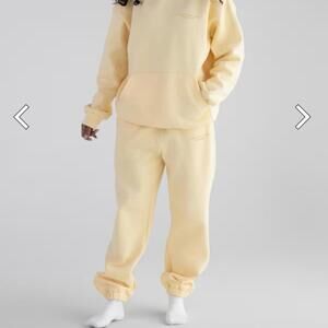 Comfrt Pastel Collection Sweatpants Butter Yellow Small
